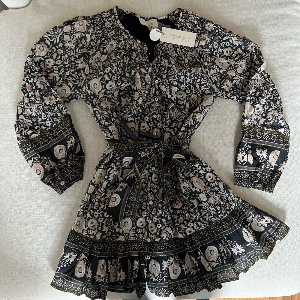 Cleobella Black and White Floral Dress